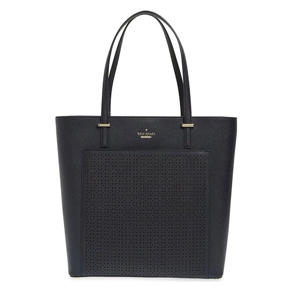 KATE SPADE Cedar Street Saffiano Leather perforated Tayler Large Tote Bag - Picture 1 of 11